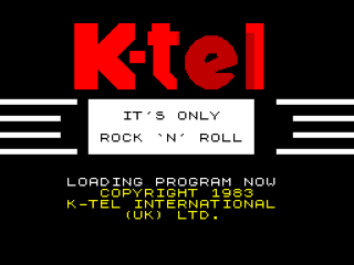 Rock 'n' Roll title screen for ZX Spectrum